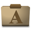 Cardboard Fonts Icon 128x128 png